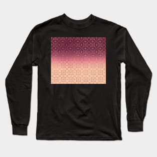 Purple and peach gradient w.metallic pattern Long Sleeve T-Shirt